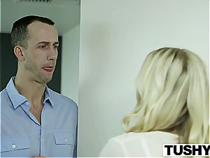 TUSHY Bosses wifey Karla Kush very first Time ass fucking With the Office secretary