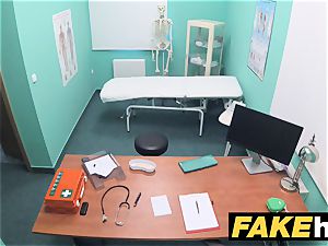 fake clinic rest room room fellatio and tearing up